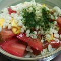 あゆたっくん's cooksnap of when they made 簡単ランチ♪揚げ玉とトマトのサラダうどん.
