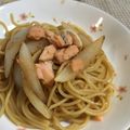 とぅかたろう's cooksnap of when they made めんつゆで鮭パスタ！.