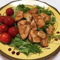 クックO95FR3☆'s cooksnap of when they made 鶏むね肉・にんにくまるごと簡単照り焼き♪.