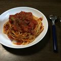シュリンカ's cooksnap of when they made にんにくが決め手♡簡単トマトパスタ♡.