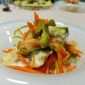 ｸﾏﾘｴ's cooksnap of when they made 旬の魚と野菜でカルピオーネ風.