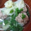 クック8Q5L38☆'s cooksnap of when they made シャキシャキ！キャベツと豚だんごスープ.