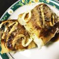 harutama's cooksnap of when they made お好み焼き風☆油揚げサンド.