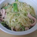 カナナナ's cooksnap of when they made ✿魚肉ソーセージと小松菜の❀春雨パスタ✿.