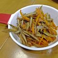 ゆけり３兄弟's cooksnap of when they made ニンジンごぼうの甘辛梅炒め＊.