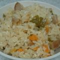 ぱんだねーさん's cooksnap of when they made 炊飯器で＊野菜たっぷり！ウインナー炒飯.