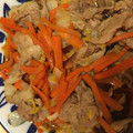 クックET15YS☆'s cooksnap of when they made 白菜と人参と豚こま切れ肉の簡単炒め.