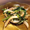 グアニル's cooksnap of when they made イカの塩辛と小松菜のバターニンニク炒め.