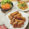 momo＊111's cooksnap of when they made リメイク）春雨サラダ　⇒　春巻(^^♪.