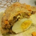 ハッピィ0730's cooksnap of when they made 炊飯器で☆巨大卵入りミートローフ♡.