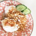 ちーまま◎'s cooksnap of when they made エビシューマイとオクラの香草・パン粉かけ.
