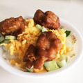 ちーまま◎'s cooksnap of when they made 若鶏から揚げときのこの彩りちらし寿司.