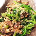 hmaotabiga's cooksnap of when they made シンプル♪ほうれん草としいたけのおひたし.