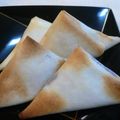 おぶうさま's cooksnap of when they made 春巻きの皮～！de三角あんこパイ.