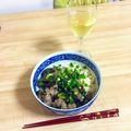 luckynana7's cooksnap of when they made 茄子豚ダレ素麺.