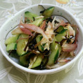 nyangomama's cooksnap of when they made 簡単！きゅうりとみょうがのおつまみ.