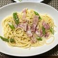 エターナルライス's cooksnap of when they made 簡単☆アスパラとベーコンのクリームパスタ.