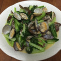のぶり～ん's cooksnap of when they made 10分でできて超簡単♪あさりと小松菜炒め.