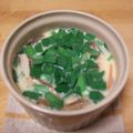 もりつ's cooksnap of when they made レンジ3分◆にらと豆腐のプルルン茶碗蒸し.