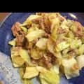 pochibaby's cooksnap of when they made キャベツの豚ひきあん炒め.