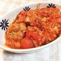 クックW6LJCB☆'s cooksnap of when they made ［オシャレ］ミートボールトマトソース煮.