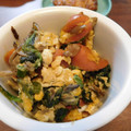 ♪でこ♪'s cooksnap of when they made たもぎ茸とほうれん草の卵炒め.