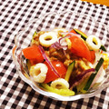 とこきち's cooksnap of when they made やみつき！胡瓜と竹輪とトマトの納豆サラダ.