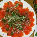 あんころぴ｡・:＋°'s cooksnap of when they made サーモンのカルパッチョ.