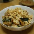 りんりん母さん's cooksnap of when they made ちくわかめんま炒め煮☆揚げ玉トッピング.
