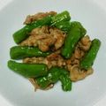 ぶんたクック29's cooksnap of when they made 豚バラとシシトウの炒め物.