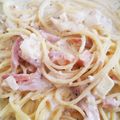 rockfieldj's cooksnap of when they made キャベツとベーコンのカルボナーラ.
