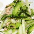 低カロ探検隊's cooksnap of when they made きゅうりとセロリとツナの和え物。.