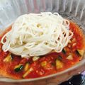 ゆなん♡ひとんマミー's cooksnap of when they made 超簡単！ガスパチョ風冷やし素麺☆.