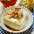 メルティローズ's cooksnap of when they made 私の定番　冷奴　ほんのりピンク　梅ドレ.