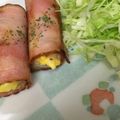 saki（21）ママ's cooksnap of when they made お弁当おかず★ちくわたまごのベーコン巻き.
