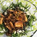 ゆうこ☆ろん's cooksnap of when they made 水菜のきのこ乗せサラダ.