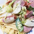 めろんぱん☆2's cooksnap of when they made おひとりランチ…クリームチーズパスタ.
