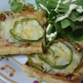 coco1718's cooksnap of when they made 困ったときのもう一品♪油揚げのピザ.