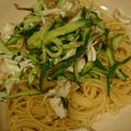 クック4Q5EVL☆'s cooksnap of when they made 梅シソきゅうりと鶏ささみのさっぱりパスタ.