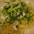 クック4Q5EVL☆'s cooksnap of when they made 梅シソきゅうりと鶏ささみのさっぱりパスタ.