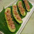 時花菜's cooksnap of when they made 歯ごたえを楽しむ♪きゅうりのツナのせ.