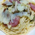 珠理♡'s cooksnap of when they made おつまみサラミのオイルパスタ.