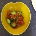 ナピト's cooksnap of when they made プチトマトときゅうりの一口サラダ.