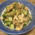 ｐたんたん's cooksnap of when they made 鶏皮ときゅうりの梅肉ポン酢.