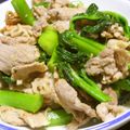 Rick_t's cooksnap of when they made 豚バラ肉とつるむらさきの豆板醤炒め.