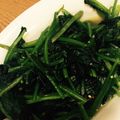 konekonemp's cooksnap of when they made ナンプラーだけ　　ほうれん草の油炒め.