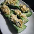 たなか家's cooksnap of when they made キュウリのツナ・ボート.