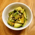 youcay's cooksnap of when they made アボカドのごま醤油和え★.