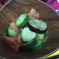 ioaaa's cooksnap of when they made 茄子トマトキュウリの夏野菜マリネ.