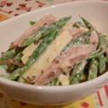 rie-tin's cooksnap of when they made チーズ入り❤いんげんとハムのサラダ.